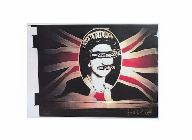 Jamie Reid: God Save The Queen, Hand- Signed & Rarest Number 1/300